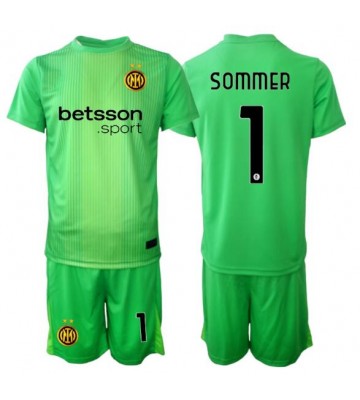 Inter Milan Yann Sommer #1 Målvakt Tredjeställ Barn 2025-26 Kortärmad (+ Korta byxor)